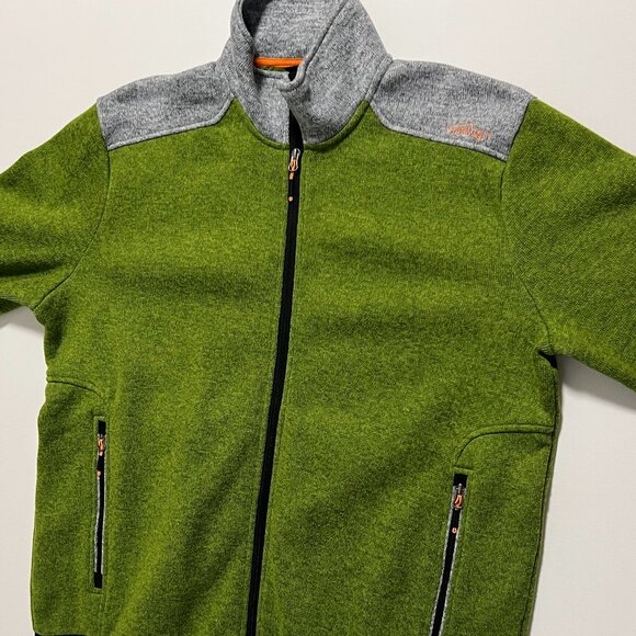 Orvis Jacket Fleece Full Zip Outdoor Sweater Gorpcore Green Men's size XL - Picture 1 of 8